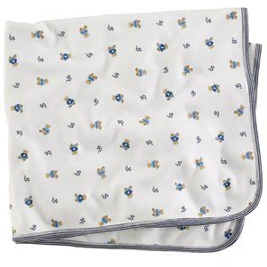 Polo Ralph Lauren Baby Boys' Layette Reversible Bear Printed Receiving Blanket